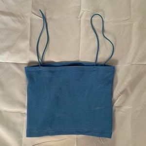 Blue Zara spaghetti strap tank top